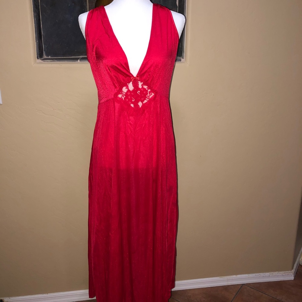 Quiet Moments red lingerie gown